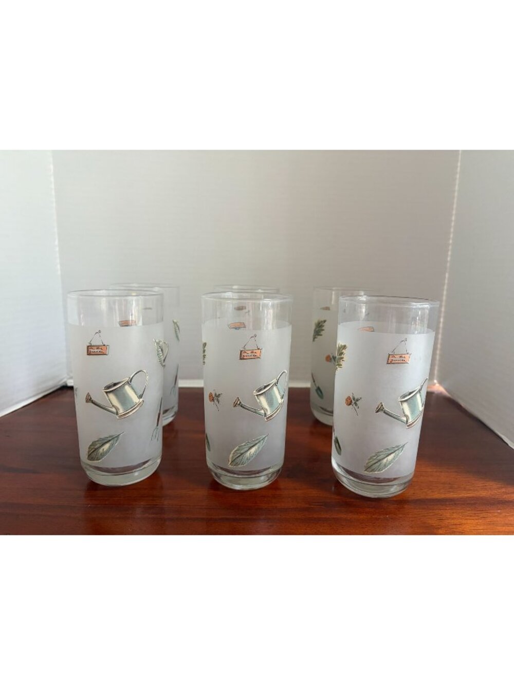 Pfaltzgraff Naturewood Frosted, 16 Ounce Drinking Glasses (Qty. 6)